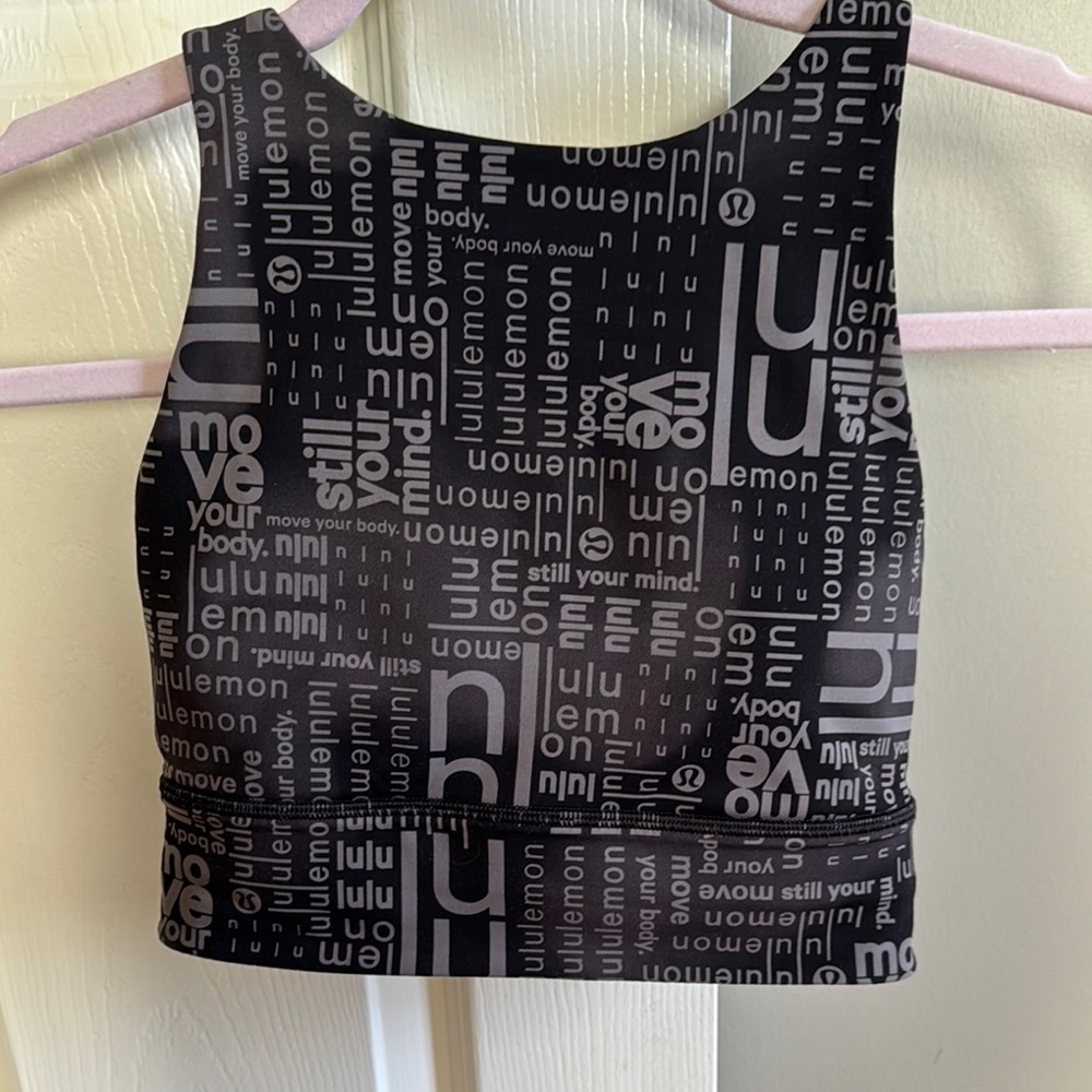 lululemon athletica Black Graphic Women's Top